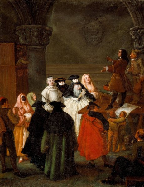 Main Product Photo of The Quack Doctor  Painting by Pietro Longhi