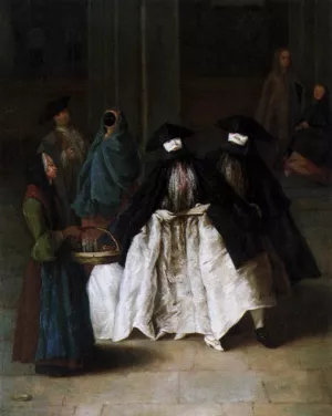 The Scent-Seller Oil painting by Pietro Longhi