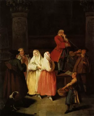 The Soothsayer Oil painting by Pietro Longhi
