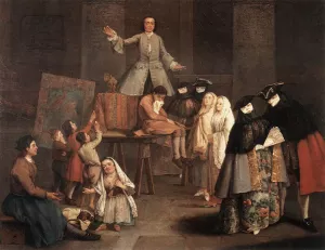 The Tooth Puller by Pietro Longhi - Oil Painting Reproduction