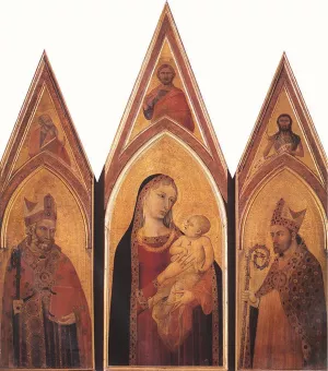 Altarpiece of St Proculus by Pietro Lorenzetti Oil Painting