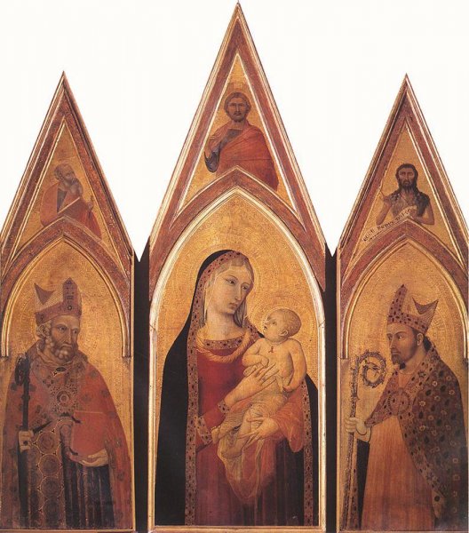 Altarpiece of St Proculus by Pietro Lorenzetti - Hand-Painted Oil Painting Reproduction