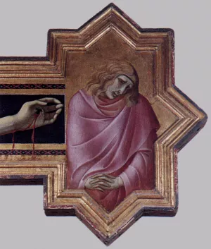 Crucifix Detail by Pietro Lorenzetti Oil Painting