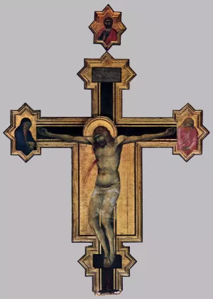 Crucifix by Pietro Lorenzetti Oil Painting