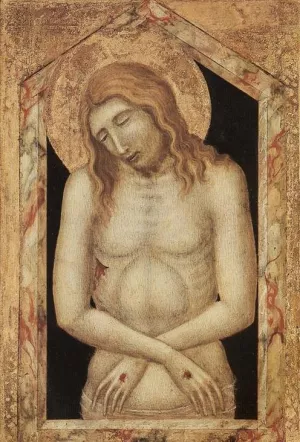 Man of Sorrow painting by Pietro Lorenzetti