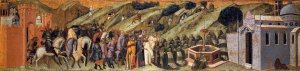 Predella Panel: St Albert Presents the Rule to the Carmelites