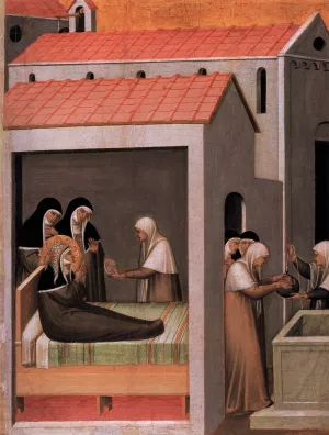 The Miracle of the Ice by Pietro Lorenzetti Oil Painting
