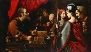 Achilles Among The Daughters of Lycomedes by Pietro Paolini Oil Painting