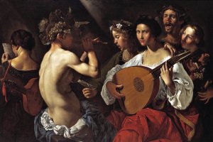 Bacchic Concert by Pietro Paolini Oil Painting