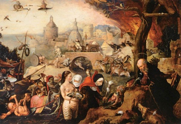 Main Product Photo of Temptation of St Anthony Painting by Pietro Paolo Galeotti