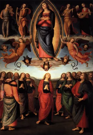 Assumption of the Virgin by Pietro Perugino Oil Painting