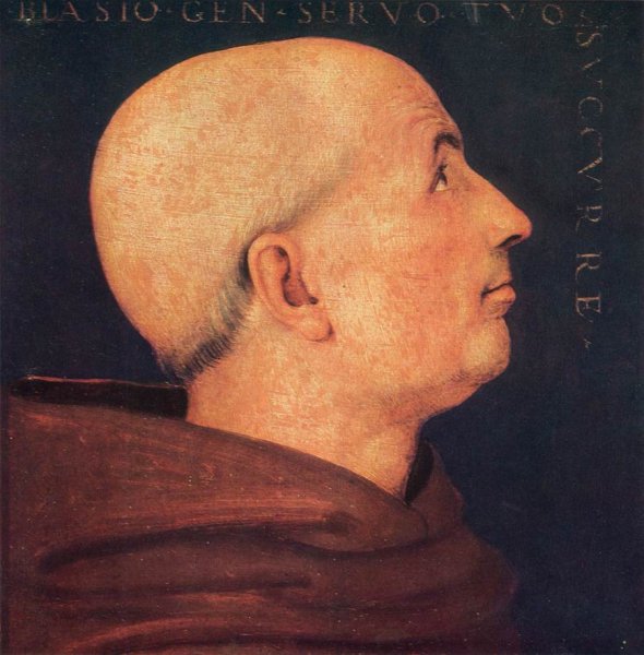 Main Product Photo of Don Biagio Milanesi Painting by Pietro Perugino