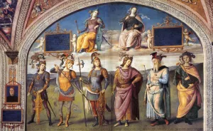 Famous Men of Antiquity 2 painting by Pietro Perugino