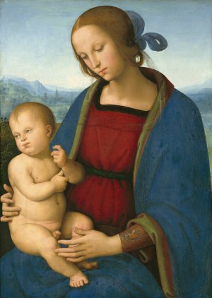 Madonna and Child by Pietro Perugino Oil Painting