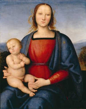 Madonna and Child by Pietro Perugino Oil Painting