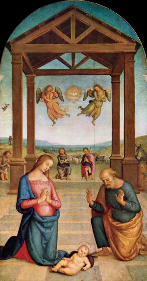 Nativity Il Presepio by Pietro Perugino - Oil Painting Reproduction
