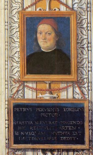 Perugino's Self-Portrait by Pietro Perugino Oil Painting