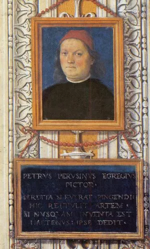 Perugino's Self-Portrait Oil painting by Pietro Perugino