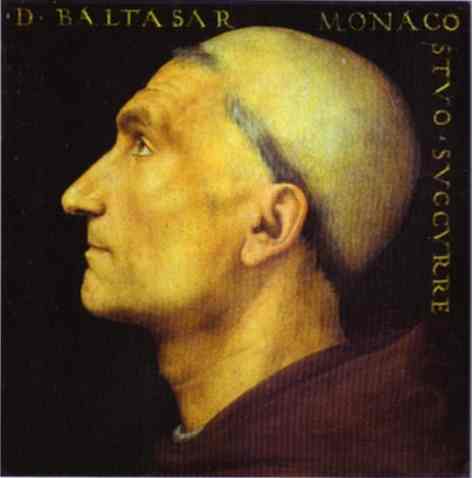 Main Product Photo of Portrait of Baldassare Vallombrosano Painting by Pietro Perugino