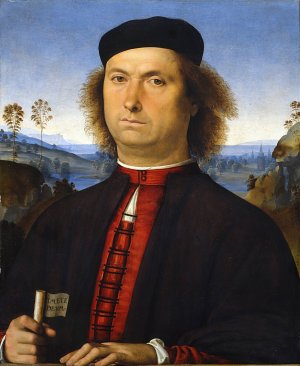 Portrait of Francesco delle Opere by Pietro Perugino Oil Painting