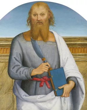 Saint Bartholomew by Pietro Perugino Oil Painting