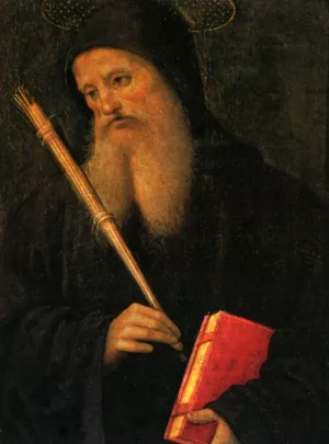 Saint Benedict painting by Pietro Perugino