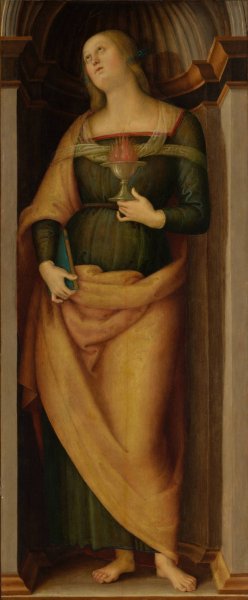 Saint Lucy by Pietro Perugino Oil Painting