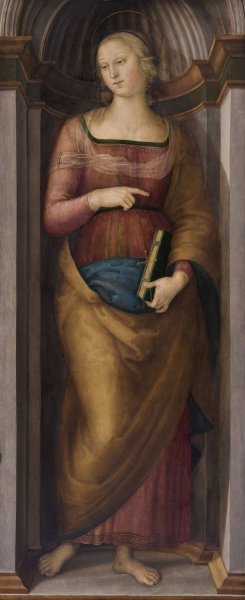 Saint Margaret of Antioch  by Pietro Perugino - Hand-Painted Oil Painting Reproduction