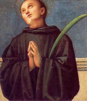 Saint Placidus by Pietro Perugino - Oil Painting Reproduction
