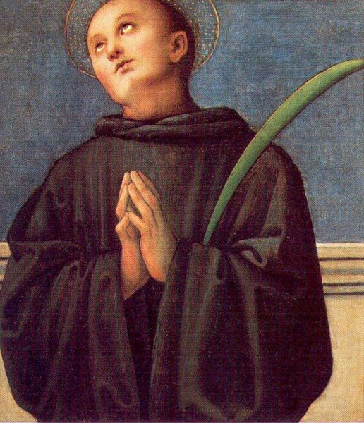 Saint Placidus by Pietro Perugino - Hand-Painted Oil Painting Reproduction