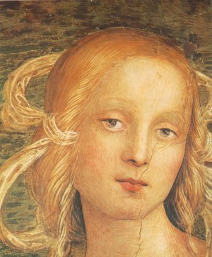 The Almighty with Prophets and Sybils Detail Oil painting by Pietro Perugino