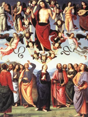 The Ascension of Christ painting by Pietro Perugino