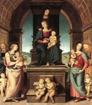 The Family of the Madonna by Pietro Perugino Oil Painting