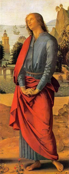 The Galitzin Triptych Detail by Pietro Perugino Oil Painting
