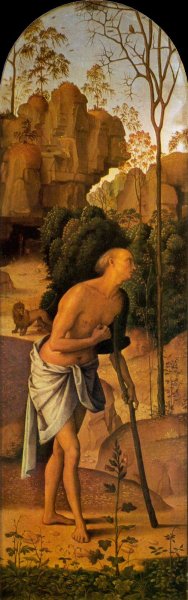 The Galitzin Triptych: St Jerome Oil painting by Pietro Perugino