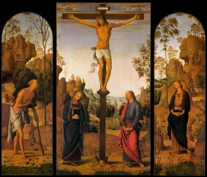The Galitzin Triptych Oil painting by Pietro Perugino