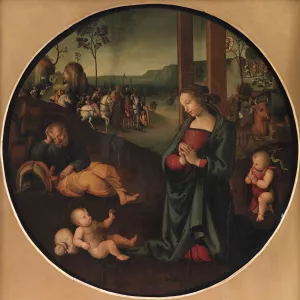 The Holy Family by Pietro Perugino Oil Painting
