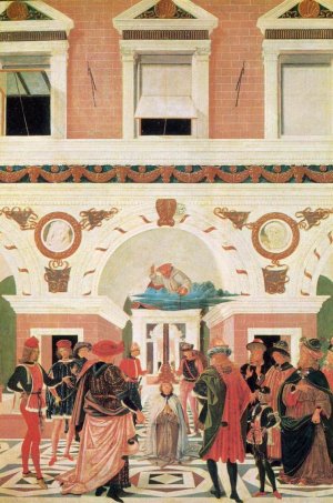The Miracles of San Bernardino: The Healing of a Mute Oil painting by Pietro Perugino