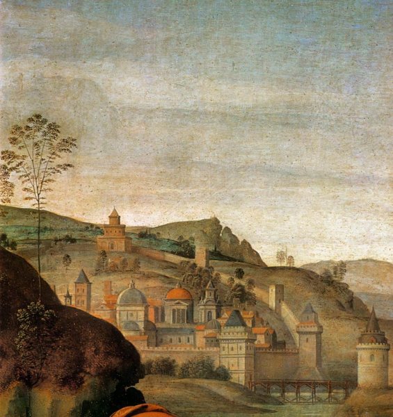 Main Product Photo of The Mourning of the Dead Christ Detail Painting by Pietro Perugino