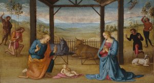 The Nativity by Pietro Perugino Oil Painting