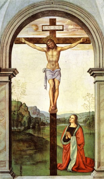 The Pazzi Crucifixion Detail of the Deposition by Pietro Perugino - Hand-Painted Oil Painting Reproduction