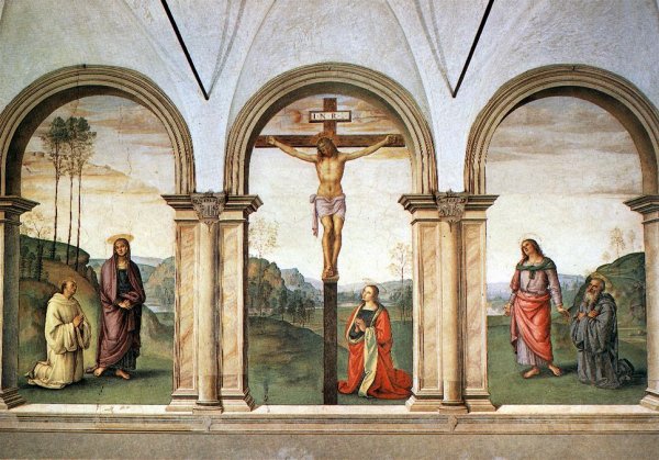 Main Product Photo of The Pazzi Crucifixion Painting by Pietro Perugino