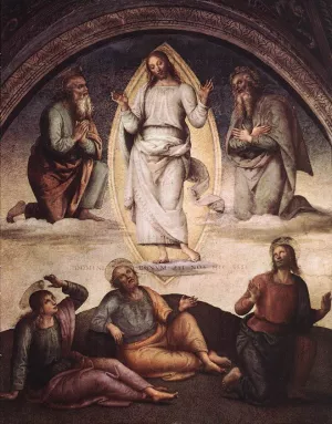 The Transfiguration painting by Pietro Perugino