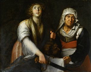 Giuditta E La Serva by Pietro Ricchi Oil Painting