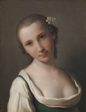 A Young Woman by Pietro Rotari Oil Painting