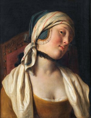 Portrait Of A Young Woman by Pietro Rotari Oil Painting