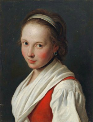 Portrait Of A Young Woman With A Hair Band by Pietro Rotari Oil Painting