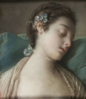 Sleeping Girl by Pietro Rotari Oil Painting