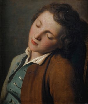 Young Boy Sleeping by Pietro Rotari Oil Painting