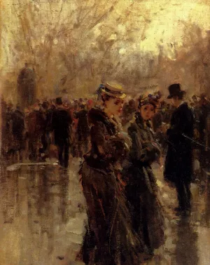 Les Parisiennes by Pietro Scoppetta - Oil Painting Reproduction